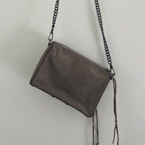 Rebecca Minkoff Avery Suede, Chain-Link Crossbody Bag